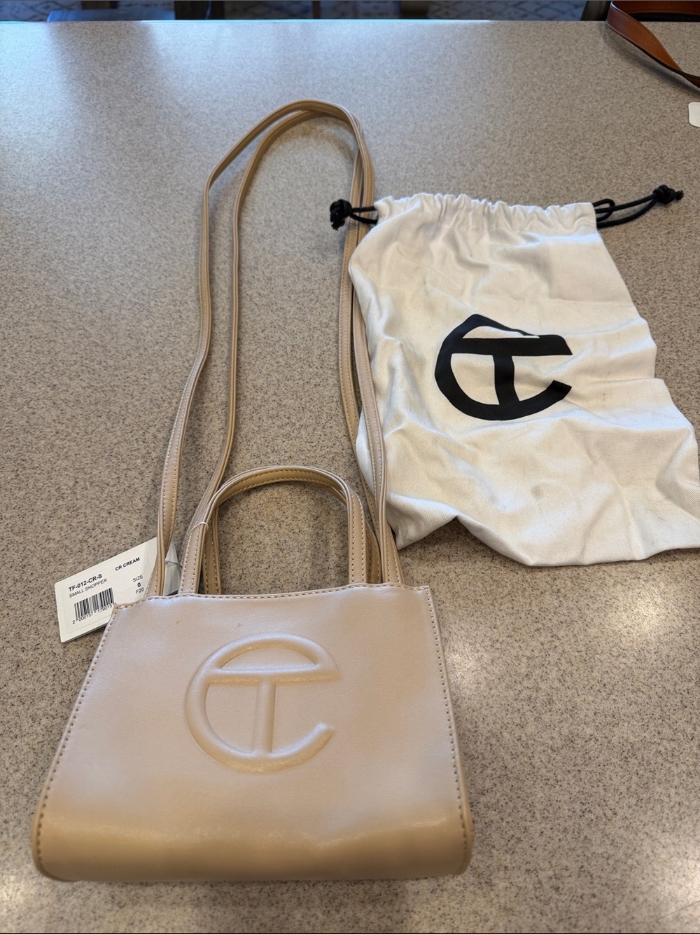 NWT Telfar Small Shopper Bag in Cream Authentic w/ dust bag